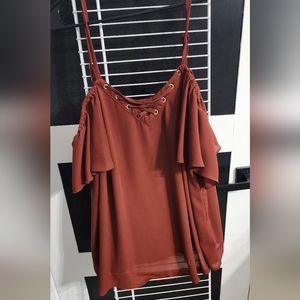 Torrid Cold Shoulder Blouse